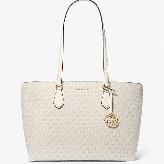 Tote Michael Kors Sheila Large Signature Logo vainilla