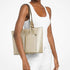 Tote Michael Kors Jet Set Mediano con golo metalizado