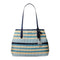 Tote Michael Kors bolso Avalon tejido a rayas mediano