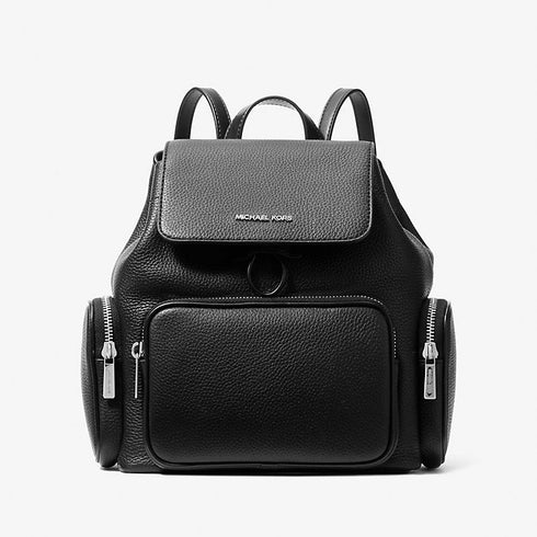 Mochila Michael Kors Merrit de piel granulada negra