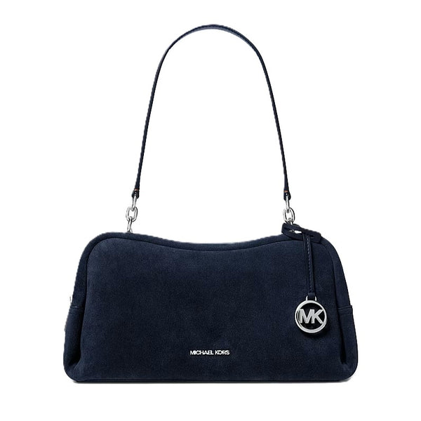 Cartera Michael Kors de hombro Cecily medium gamuza azul Navy (reserva al Whatsapp)