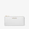 Billetera Michael Kors Jet set Travel grande cuero saffiano blanca