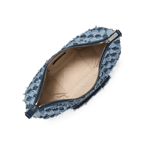 Cartera Michael Kors Merritt Bolso de hombro Merritt mediano denim tipo patchwork (Reserva por Whatsapp)