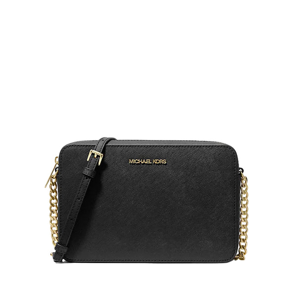 Crossbody Michael Kors Jet Set clásico negro gold