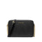 Crossbody Michael Kors Jet Set clásico negro gold