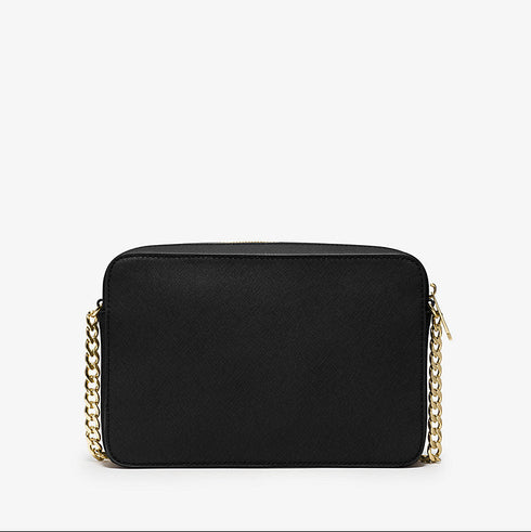 Crossbody Michael Kors Jet Set clásico negro gold