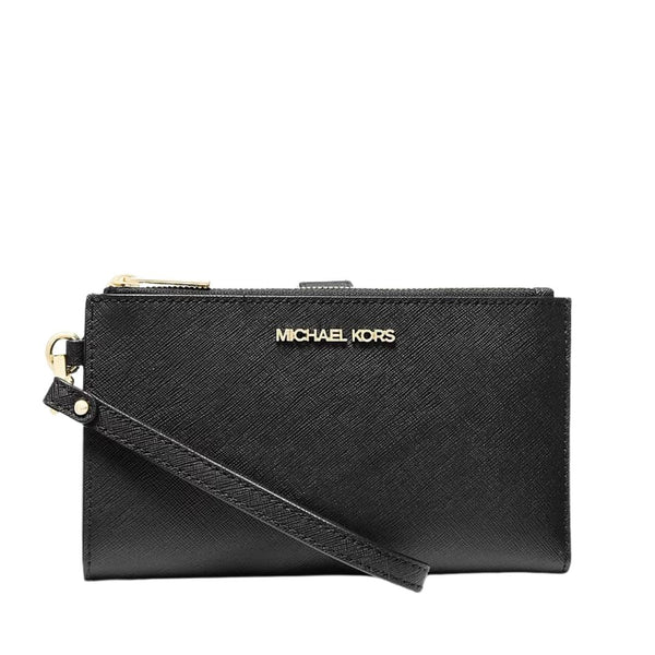 Billetera Michael Kors Jet Set Travel cuero saffiano Black