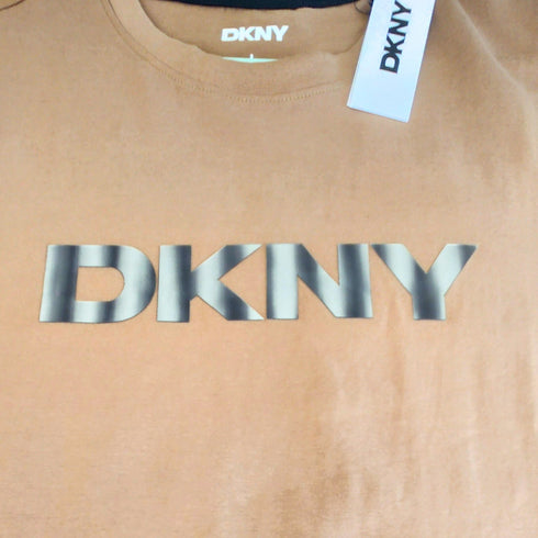 Polera DKNY hombre L logo metalizado