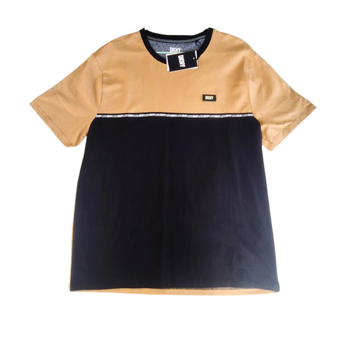 Polera DKNY hombre L negro/beige
