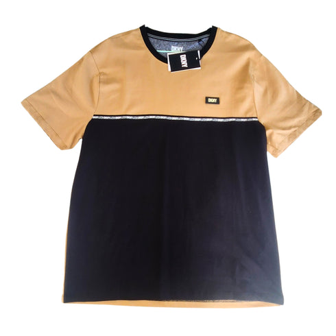 Polera DKNY hombre L negro/beige