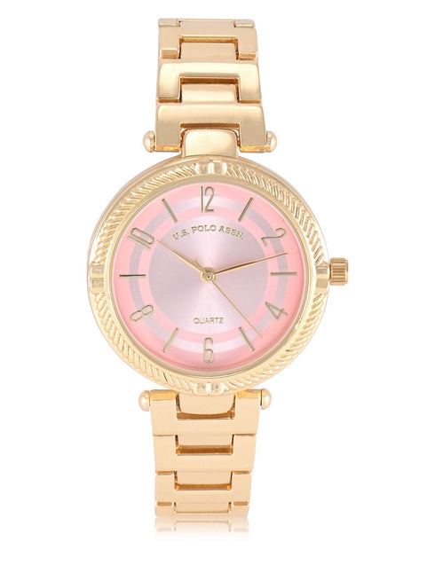 Reloj Polo US ASSN mujer metalizado