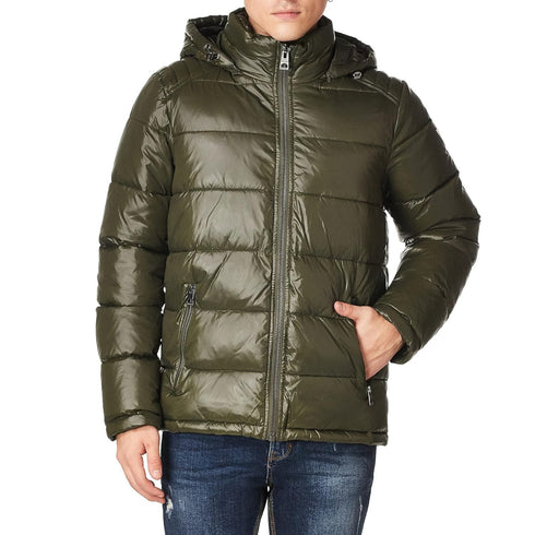 Chaqueta hombre GUESS puffer cuero sintético