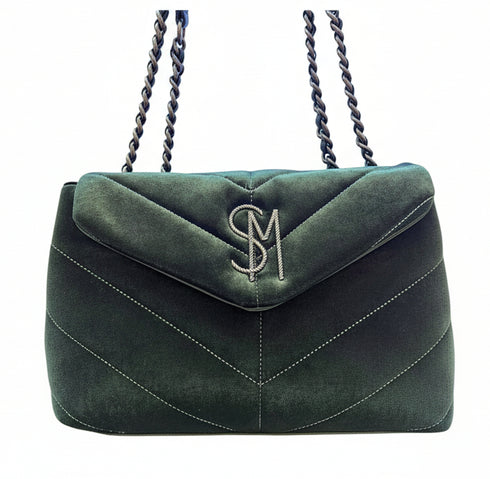Cartera de hombro Steve Madden BColeman Velvet Pine