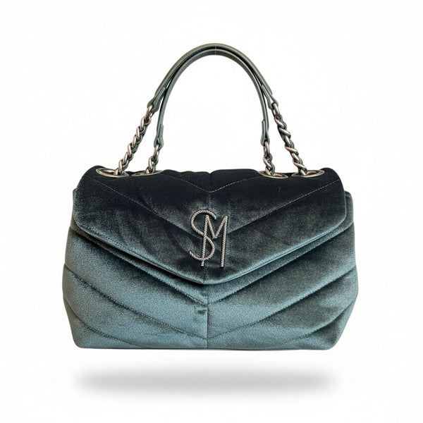 Cartera de hombro Steve Madden BColeman Velvet Pine