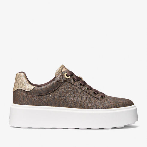 Zapatillas Michael Kors Romey con plataforma y logotipo brown