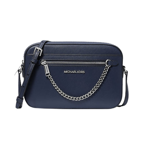 Crossbody Michael Kors Jet Set chain Azul Navy