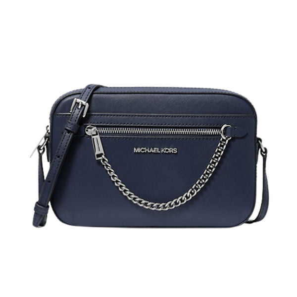 Crossbody Michael Kors Jet Set chain Azul Navy