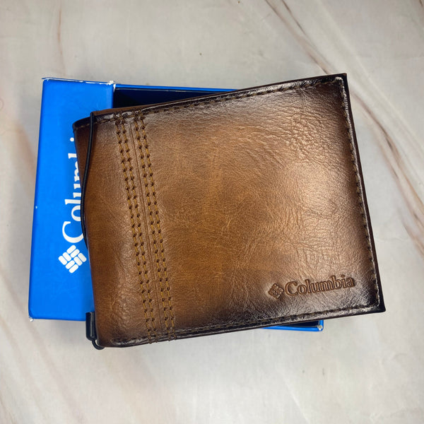 Billetera Columbia hombre de cuero