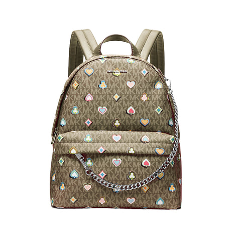 Michael Kors Slater mediana printed Signature Oliva