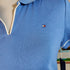 Polera mujer Tommy Hilfiger cuello piqué (polo) celeste
