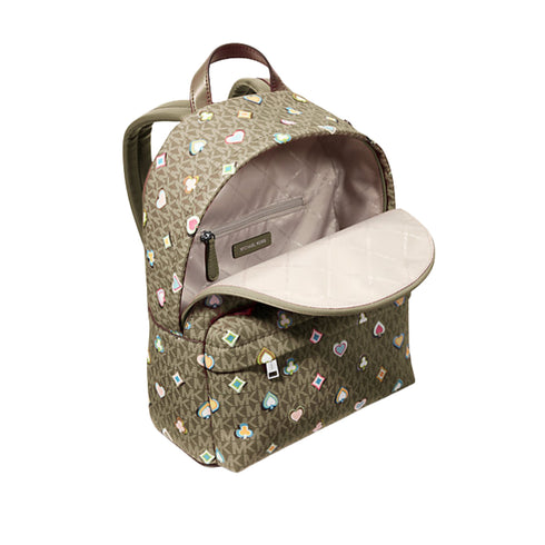 Michael Kors Slater mediana printed Signature Oliva