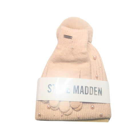 Set Gorro y guantes Steve Madden Nude