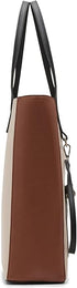 Tote Steve Madden Kimmy Tan con accesorios trio color