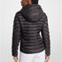 Chaqueta Michael Kors mujer café monograma /negro, Chevron Logo Print Quilted Nylon Reversible Jacket