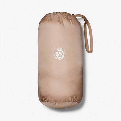 Parka reversible Michael Kors mujer vainilla monograma Chevron Logo Print Quilted Nylon