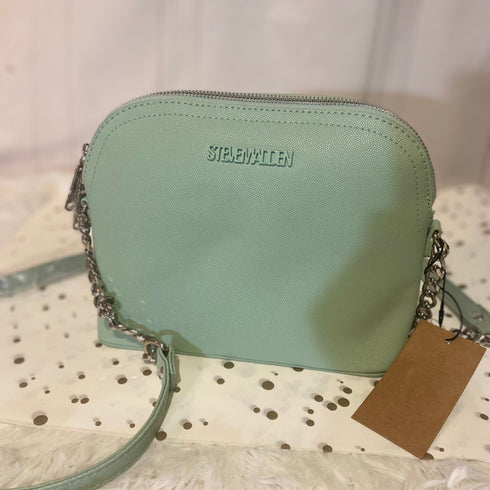 Crossbody Steve Madden BMaggie oval con cadena verde agua