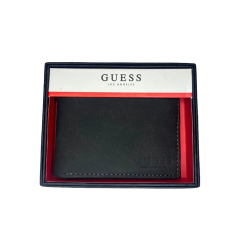 Billetera GUESS hombre negro opaco