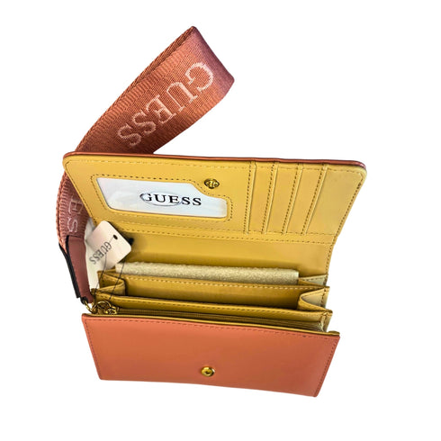 Billetera GUESS mujer grande con correa de mano