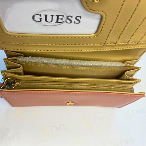 Billetera GUESS mujer grande con correa de mano