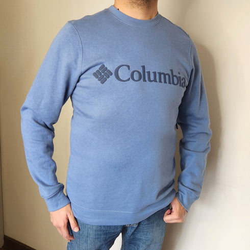 Polerón Columbia hombre fit sin gorro azul