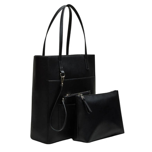 Tote Steve Madden Kimmy black con accesorios