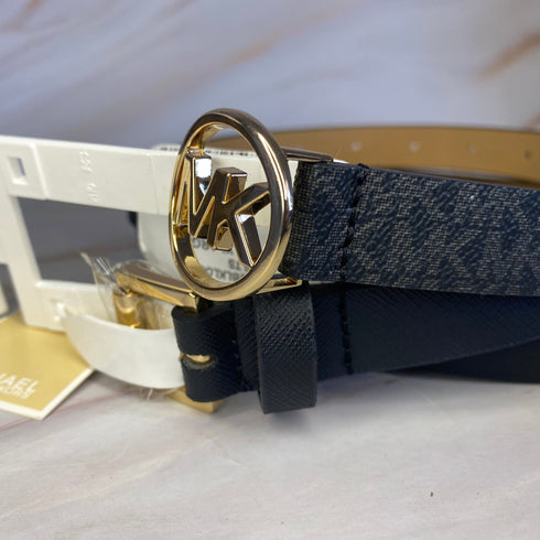 Set 2 cinturones Michael Kors mujer logo