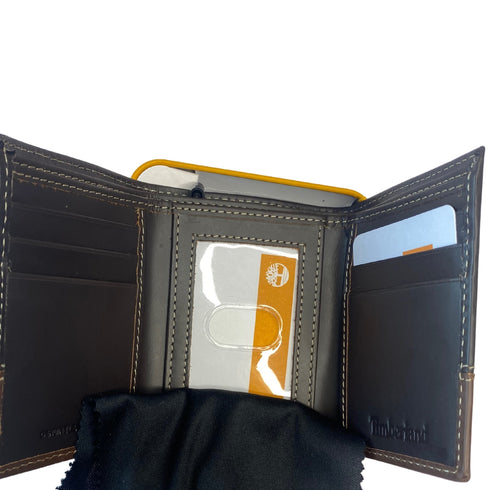 Billetera Timberland hombre café de cuero