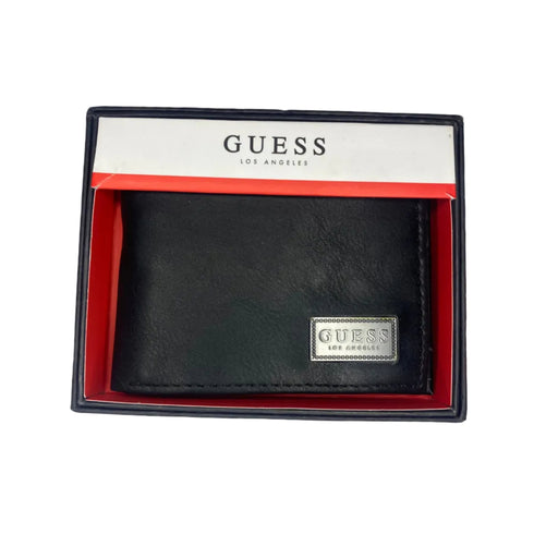 Billetera GUESS hombre negro mate