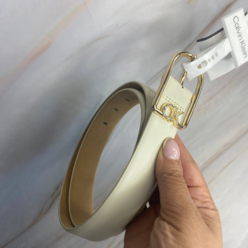 Cinturón Calvin Klein mujer crema