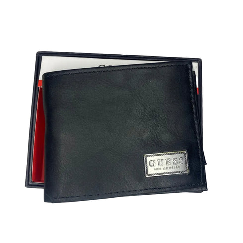 Billetera GUESS hombre negro mate