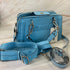 Crossbody Steve Madden BSerra largo doble strap celeste