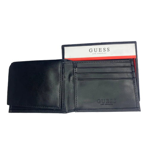 Billetera GUESS hombre negro mate
