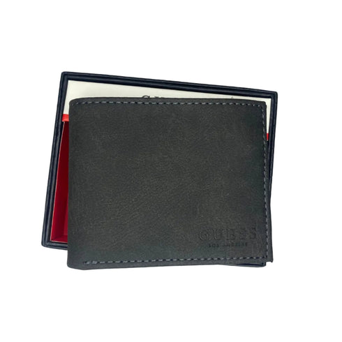 Billetera GUESS hombre negro opaco