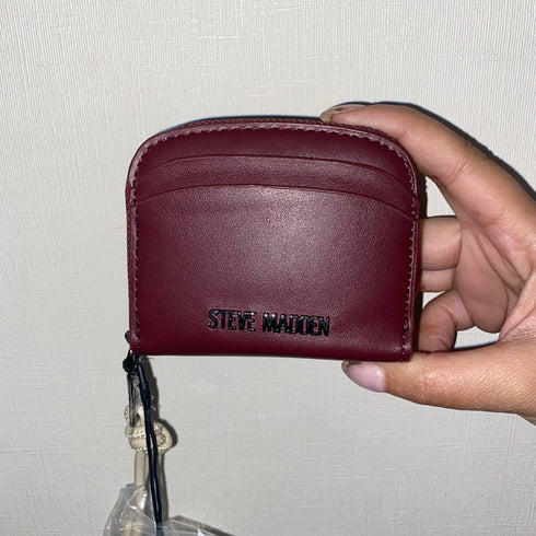 Monedero y tarjetero Steve Madden BGerad burdeo