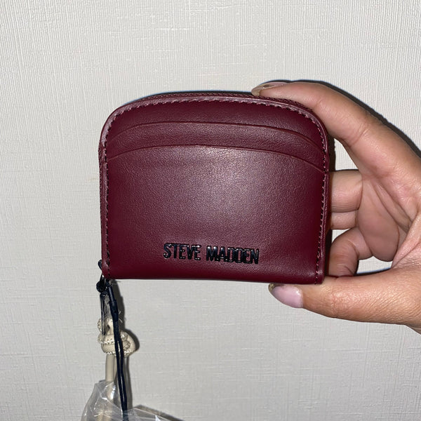 Monedero y tarjetero Steve Madden BGerad burdeo
