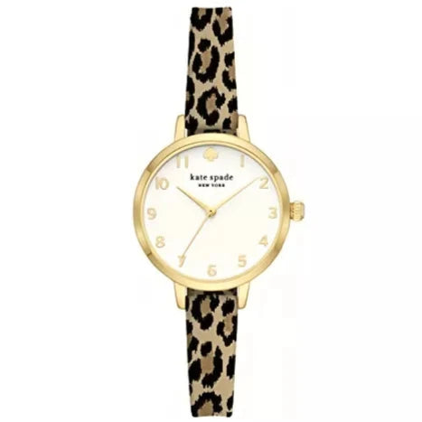 Reloj Kate Spade leopard silicona