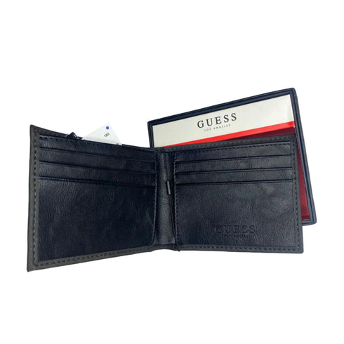 Billetera GUESS hombre negro opaco