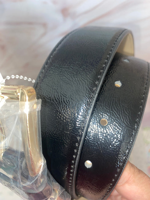 Cinturón Michael Kors mujer simil charol grueso