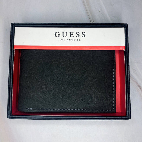 Billetera GUESS hombre negro opaco