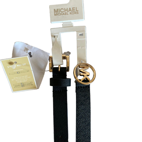 Set 2 cinturones Michael Kors mujer logo